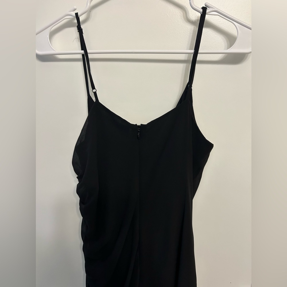 Rebecca Minkoff Kinsley Black Runched Mini Dress - Picture 6 of 9